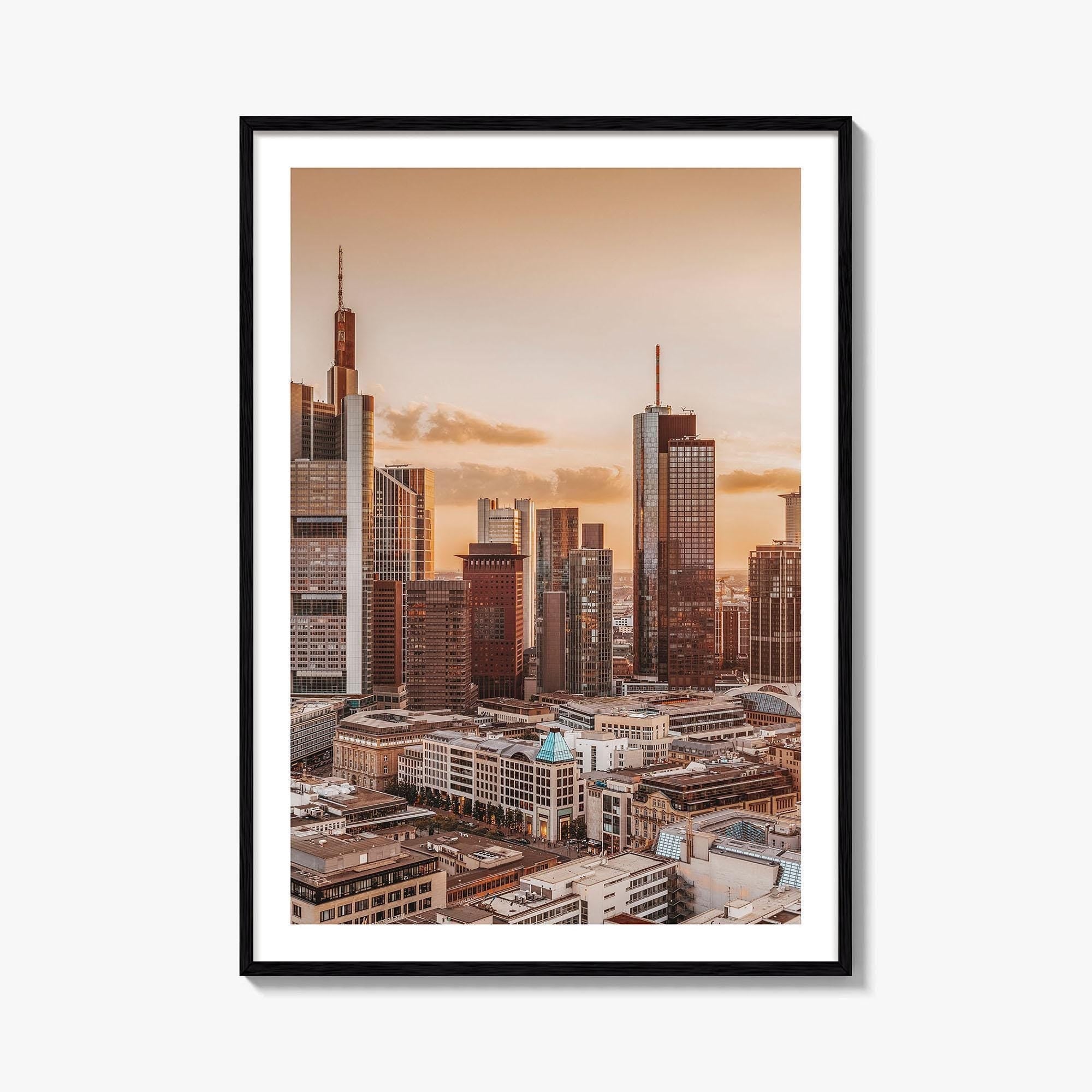 Frankfurt am Main Skyline Fine Art Photo Print, Germany Wall Decor Poster, Hesse