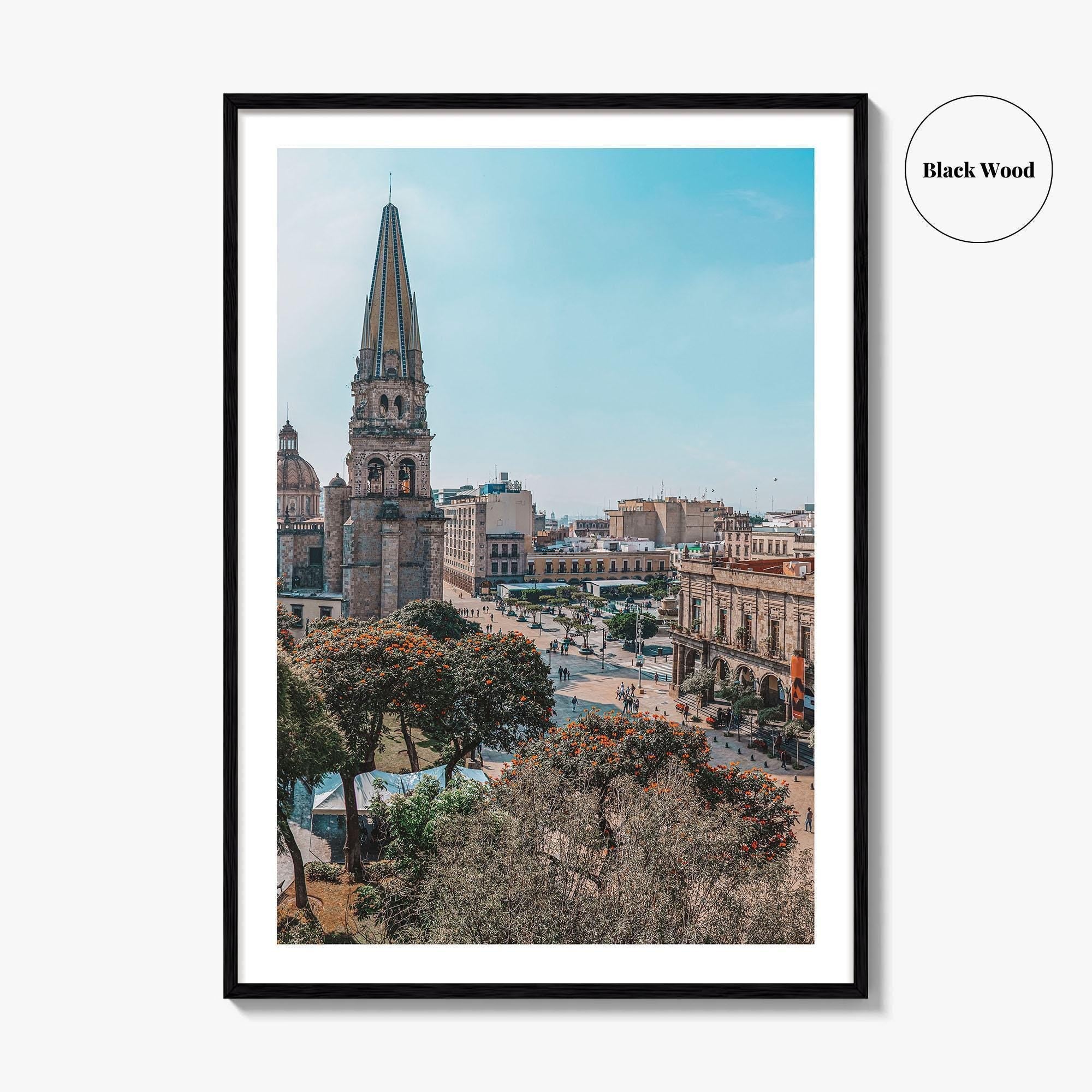 Guadalajara Fine Art Photo Print, Cathedral, Municipal Palace, Historic Center, Jalisco, Mexico, Poster