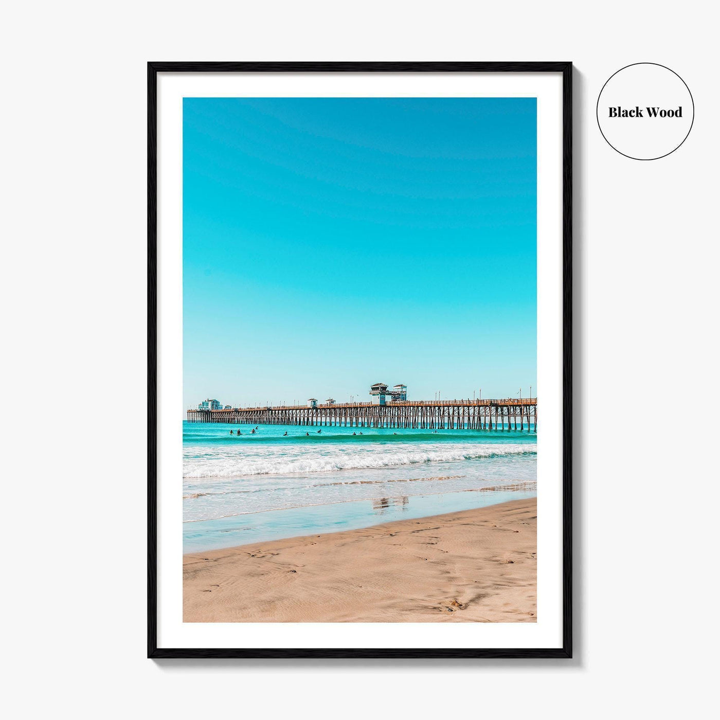 Imperial Beach Fine Art Photo Print, Pier, San Diego, California Wall Poster, USA
