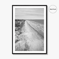 Jekyll Island Black and White Fine Art Photo Print, Georgia Coastal Poster