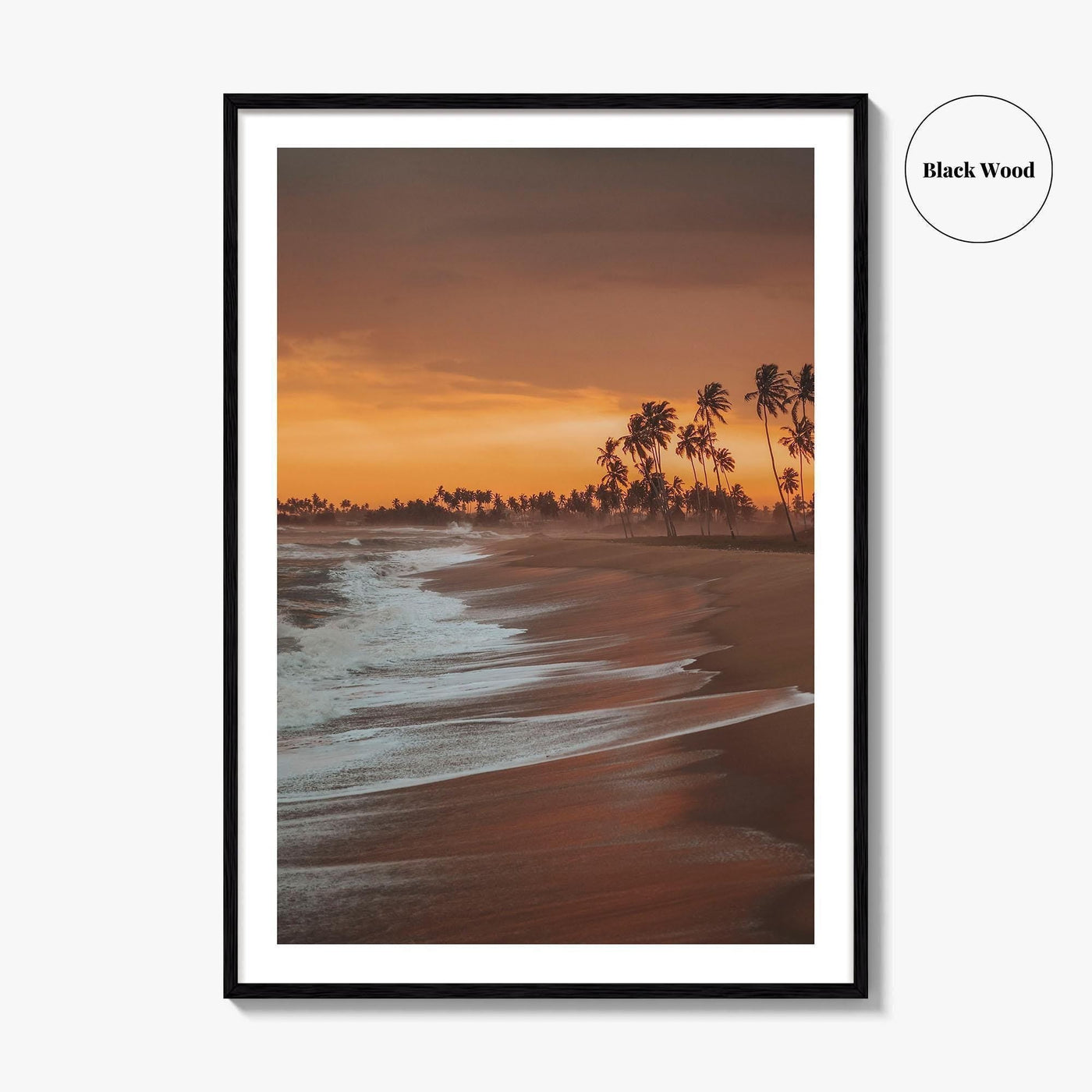 Elmina Ghana Fine Art Photo Print, Cape Coast, Beach Palm Trees Wall Decor Poster