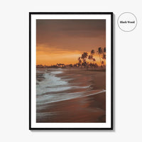 Elmina Ghana Fine Art Photo Print, Cape Coast, Beach Palm Trees Wall Decor Poster