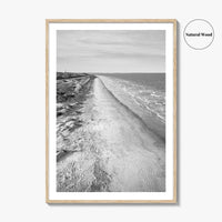 Jekyll Island Black and White Fine Art Photo Print, Georgia Coastal Poster