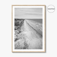 Jekyll Island Black and White Fine Art Photo Print, Georgia Coastal Poster