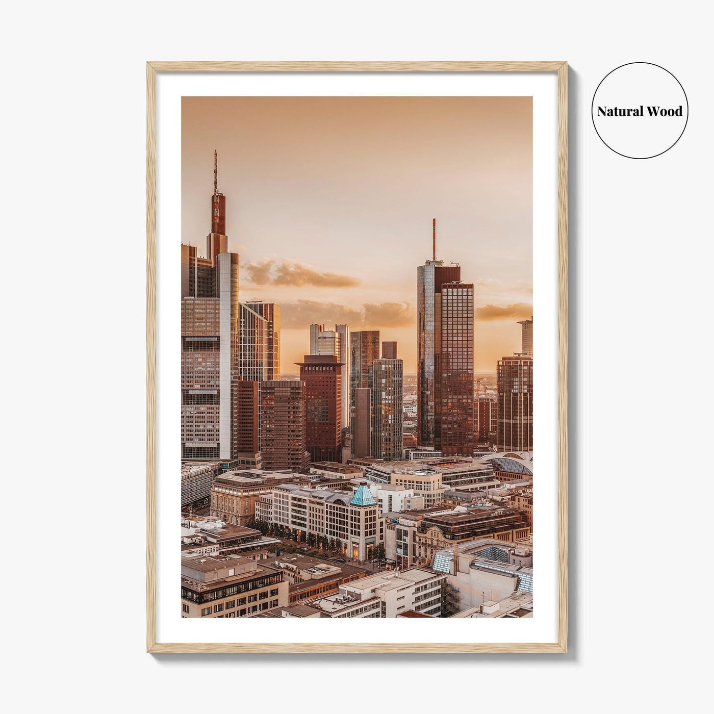Frankfurt am Main Skyline Fine Art Photo Print, Germany Wall Decor Poster, Hesse