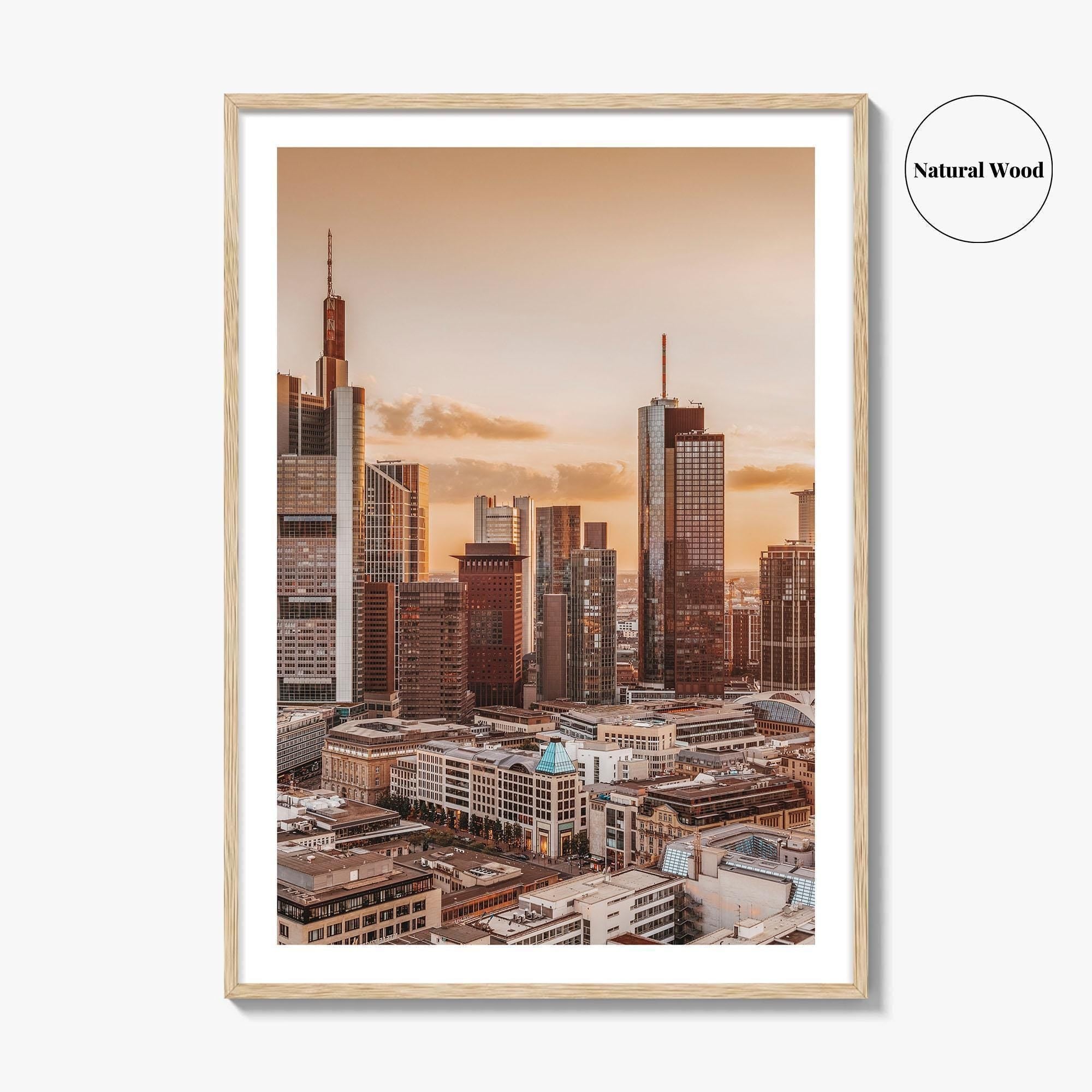Frankfurt am Main Skyline Fine Art Photo Print, Germany Wall Decor Poster, Hesse
