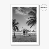 Fort Lauderdale Black and White Fine Art Photo Print, Florida Beach Poster, USA