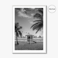 Fort Lauderdale Black and White Fine Art Photo Print, Florida Beach Poster, USA