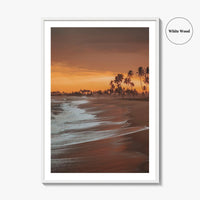Elmina Ghana Fine Art Photo Print, Cape Coast, Beach Palm Trees Wall Decor Poster