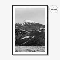 Flagstaff Black and White Fine Art Photo Print, Mount Humphreys, Arizona, USA, Poster