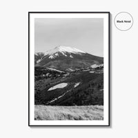 Flagstaff Black and White Fine Art Photo Print, Mount Humphreys, Arizona, USA, Poster