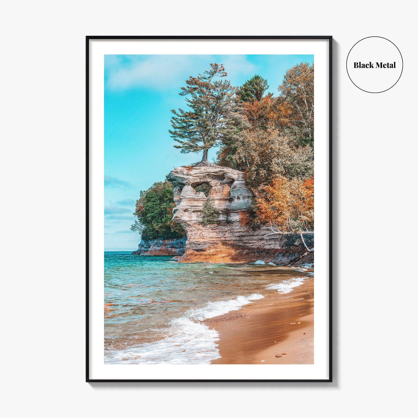 Chapel Rock Fine Art Photo Print, Pictured Rocks, Lake Superior, Munising Michigan