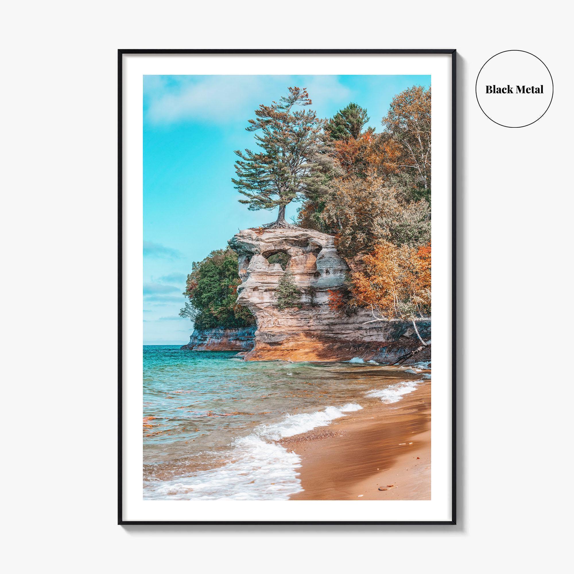 Chapel Rock Fine Art Photo Print, Pictured Rocks, Lake Superior, Munising Michigan