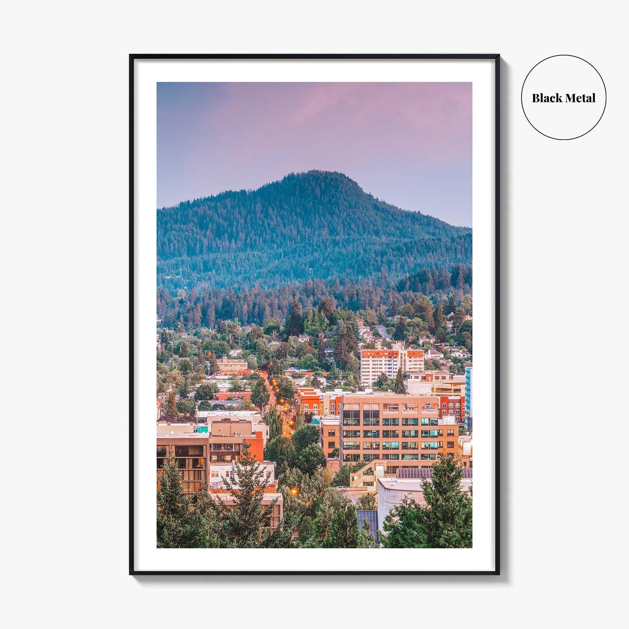 Eugene Fine Art Photo Print, Oregon USA Wall Decor Poster, Downtown