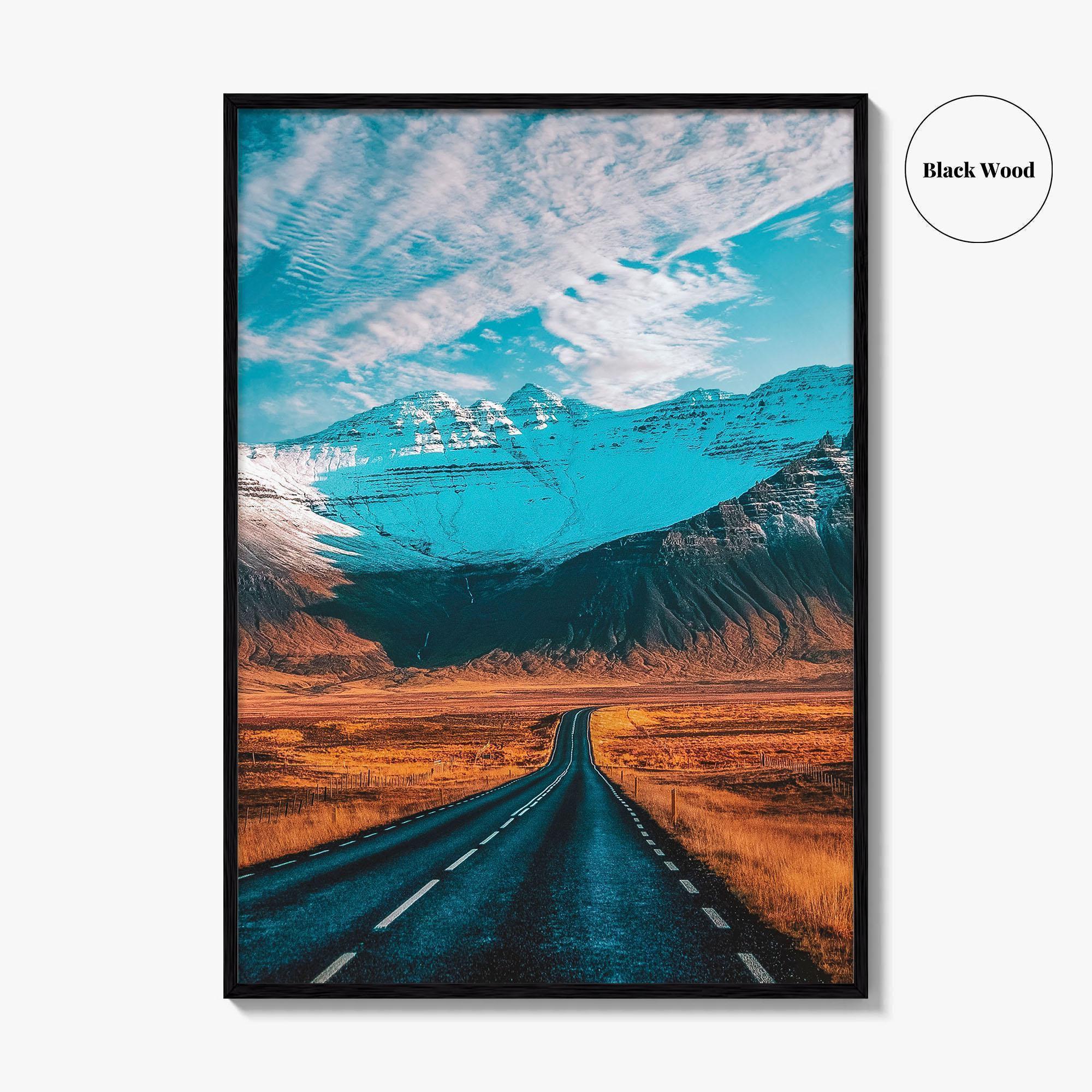 Iceland Fine Art Photo Print, Ring Road Route 1 Mountains, Icelandic Landscape Wall Poster