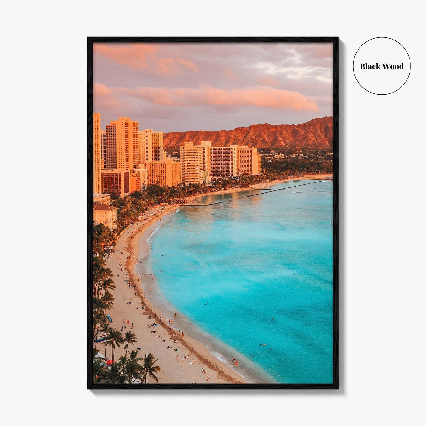 Honolulu Fine Art Photo Print, Waikiki Beach, Oahu, Hawaii, USA, Wall Decor, Poster