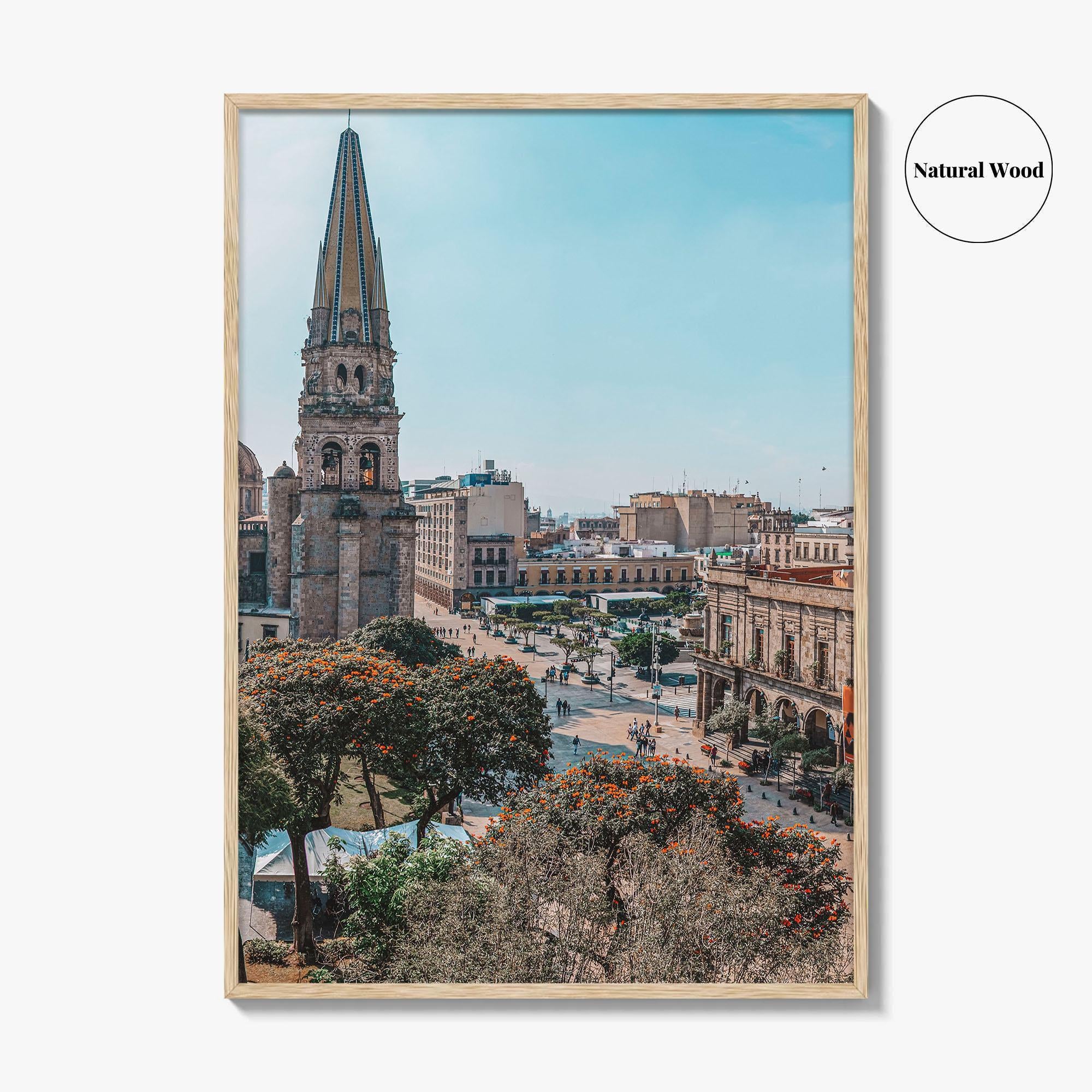 Guadalajara Fine Art Photo Print, Cathedral, Municipal Palace, Historic Center, Jalisco, Mexico, Poster