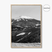 Flagstaff Black and White Fine Art Photo Print, Mount Humphreys, Arizona, USA, Poster