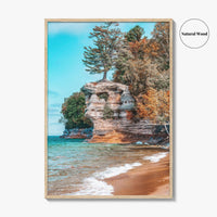 Chapel Rock Fine Art Photo Print, Pictured Rocks, Lake Superior, Munising Michigan