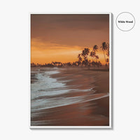 Elmina Ghana Fine Art Photo Print, Cape Coast, Beach Palm Trees Wall Decor Poster