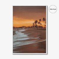Elmina Ghana Fine Art Photo Print, Cape Coast, Beach Palm Trees Wall Decor Poster