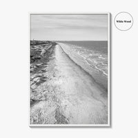 Jekyll Island Black and White Fine Art Photo Print, Georgia Coastal Poster