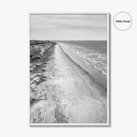 Jekyll Island Black and White Fine Art Photo Print, Georgia Coastal Poster