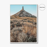 Chimney Rock National Historic Site Fine Art Photo Print, Western Nebraska Poster, USA