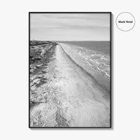 Jekyll Island Black and White Fine Art Photo Print, Georgia Coastal Poster