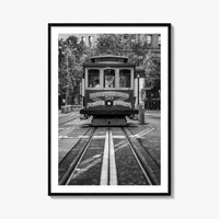 San Francisco Black and White Fine Art Photo Print, Cable Car, California Poster