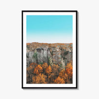 Red River Gorge Kentucky Fine Art Photo Print, Half Moon Rock, USA Poster