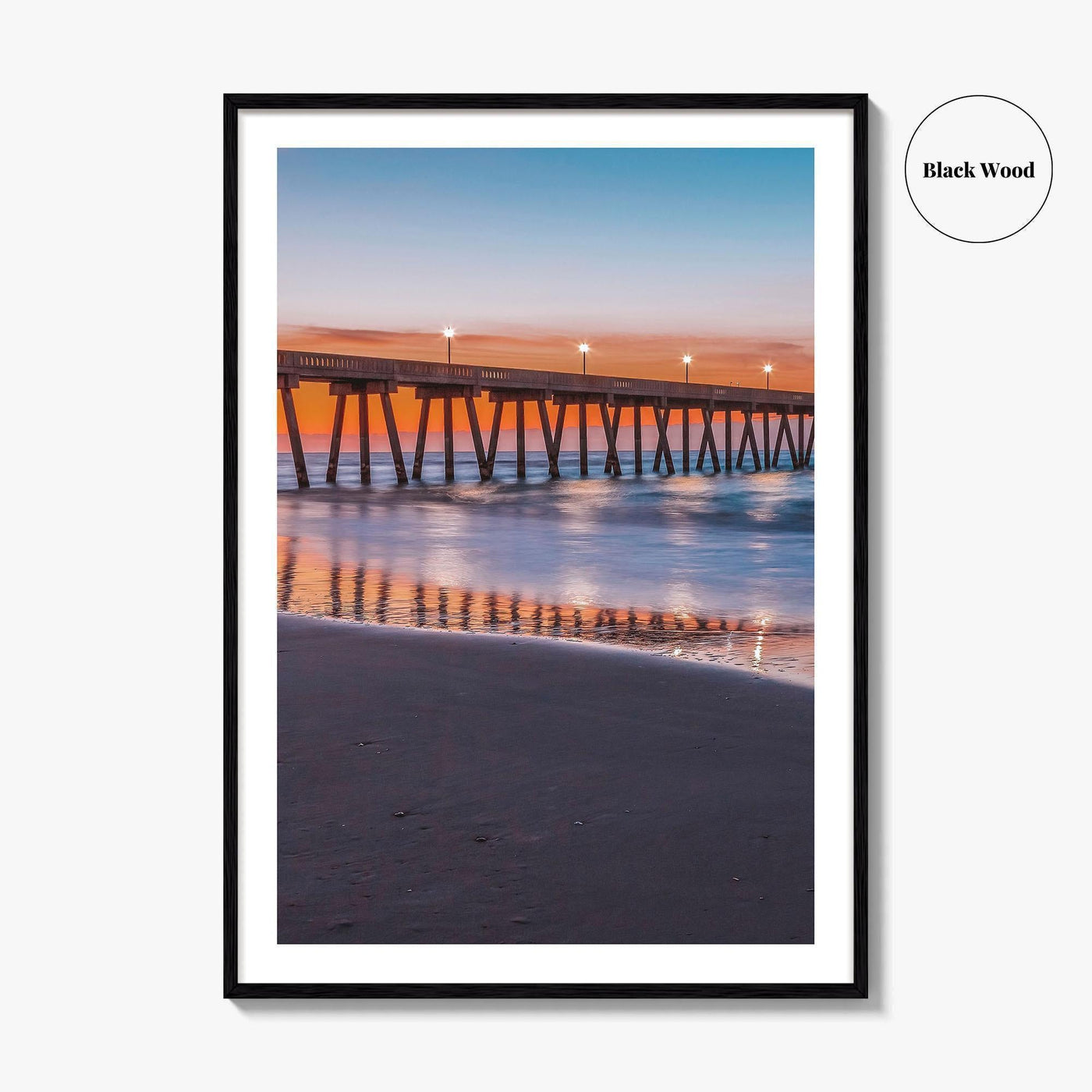 Wrightsville Beach Fine Art Photo Print, Wilmington NC, North Carolina Pier, Wall Decor