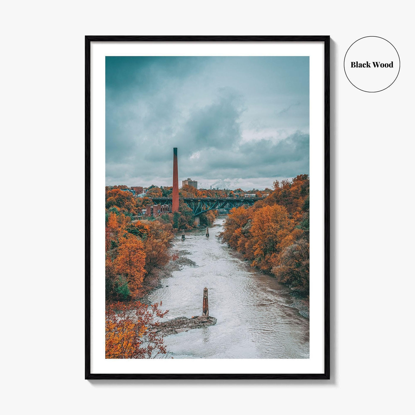 Rochester New York Fine Art Photo Print, Genesee River, Autumn, Wall Poster