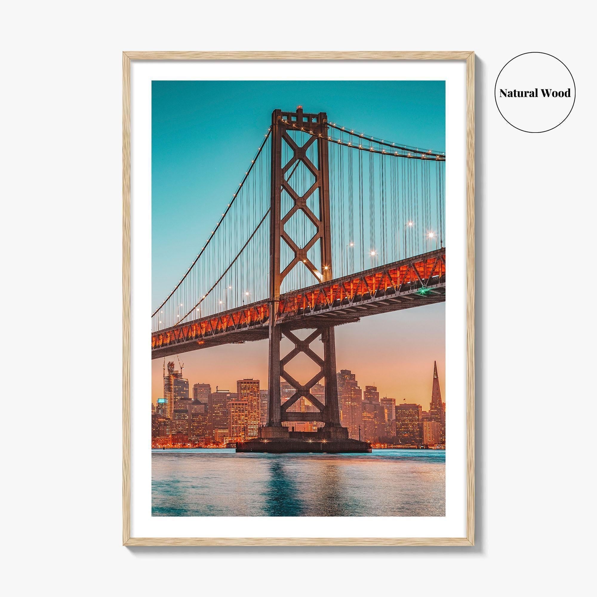 San Francisco Bay Bridge Skyline Fine Art Photo Print, California Poster