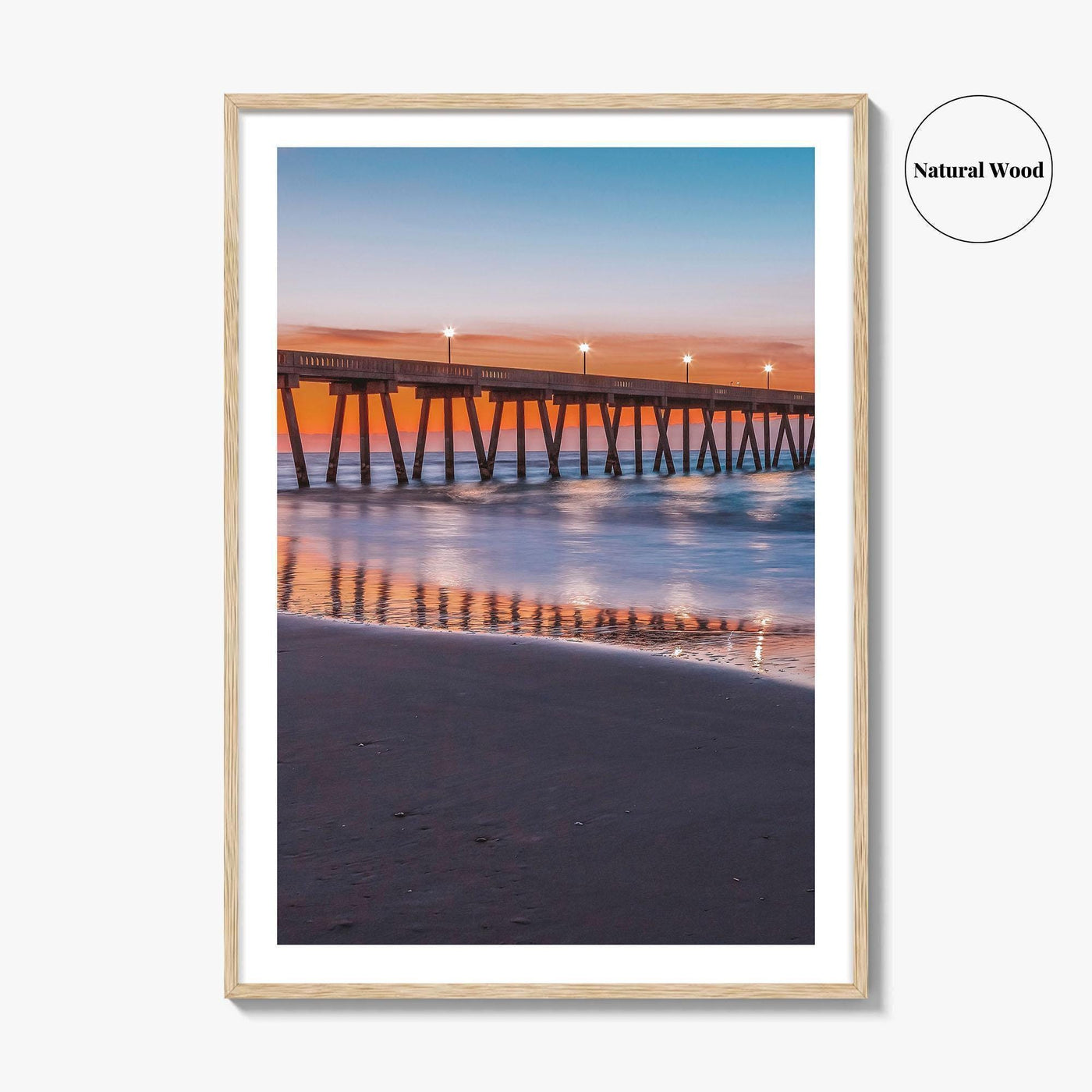 Wrightsville Beach Fine Art Photo Print, Wilmington NC, North Carolina Pier, Wall Decor