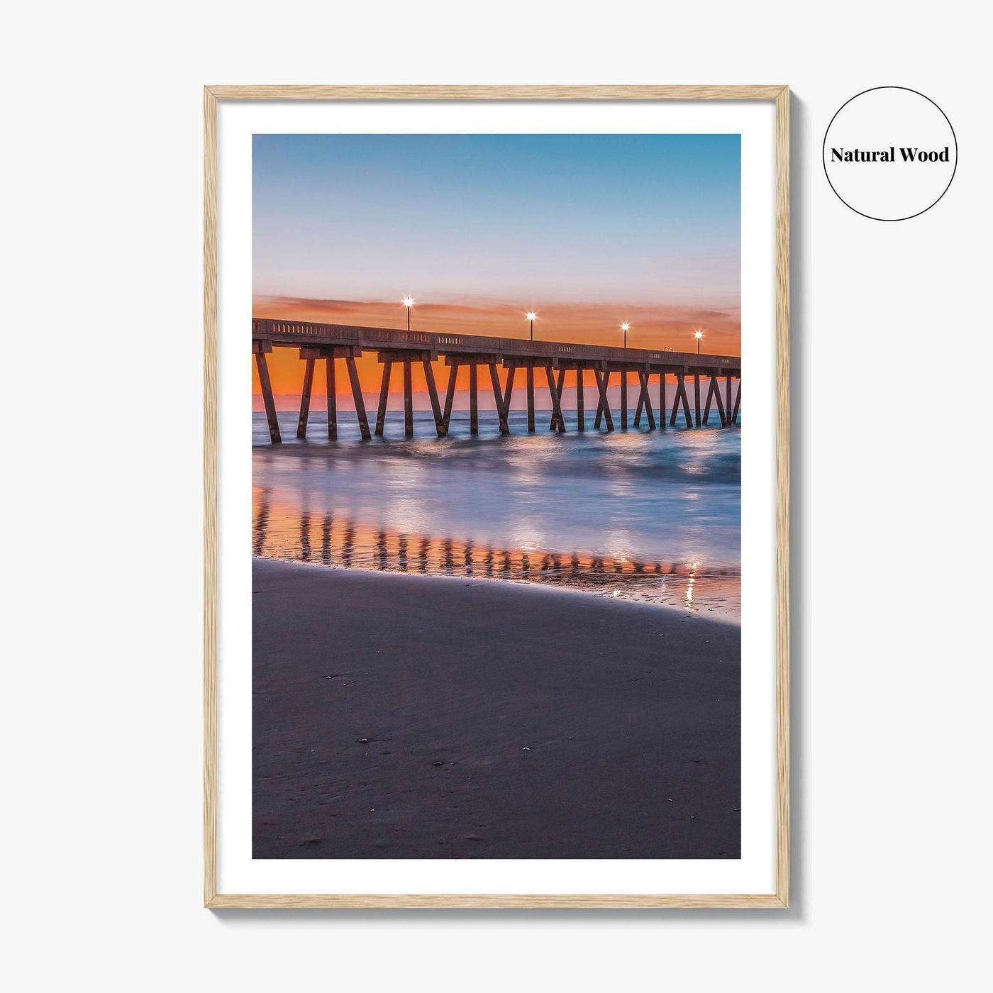 Wrightsville Beach Fine Art Photo Print, Wilmington NC, North Carolina Pier, Wall Decor