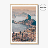 Rio de Janeiro Skyline Fine Art Photo Print, Brazil Wall Poster, Sugarloaf, Botafogo, Corcovado