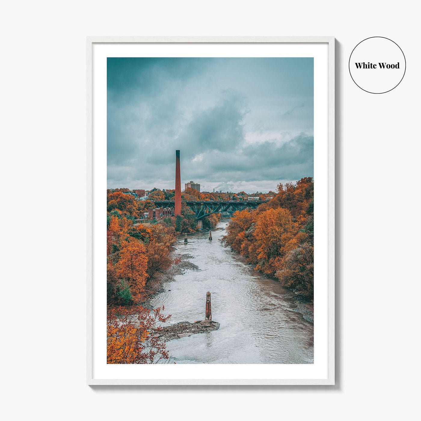 Rochester New York Fine Art Photo Print, Genesee River, Autumn, Wall Poster