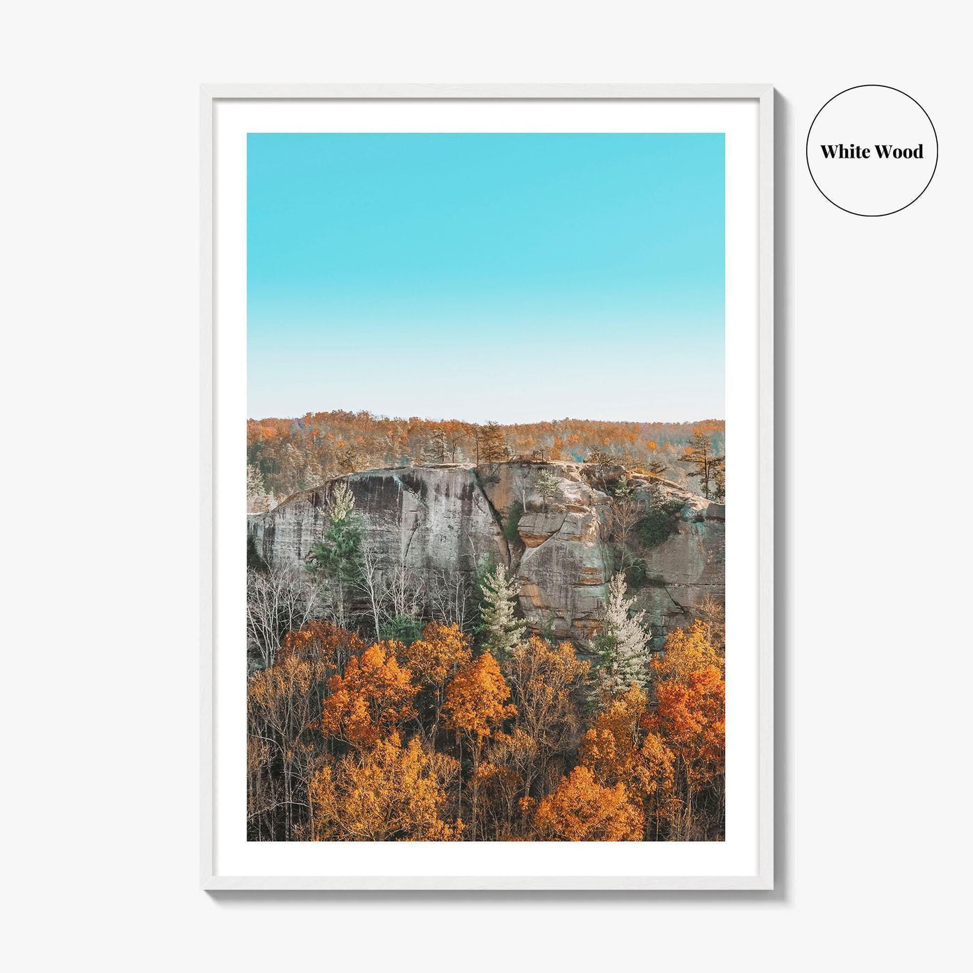Red River Gorge Kentucky Fine Art Photo Print, Half Moon Rock, USA Poster