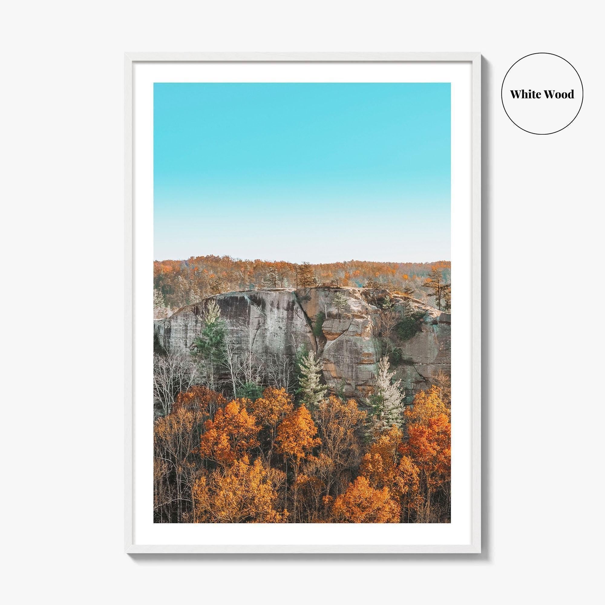 Red River Gorge Kentucky Fine Art Photo Print, Half Moon Rock, USA Poster