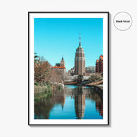 San Antonio Skyline Fine Art Photo Print, River Walk Reflection, Texas USA Wall Poster