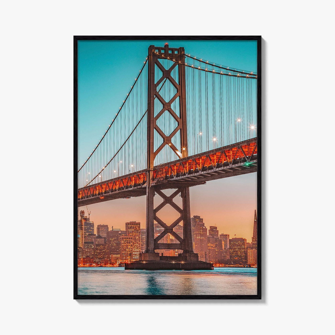 San Francisco Bay Bridge Skyline Fine Art Photo Print, California Poster