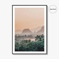 Vang Vieng Laos Fine Art Photo Print, Nam Song River, Hot Air Balloon Poster