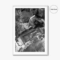 Yamba Black and White Fine Art Photo Print, Ocean Pool NSW Australia, Sydney Poster