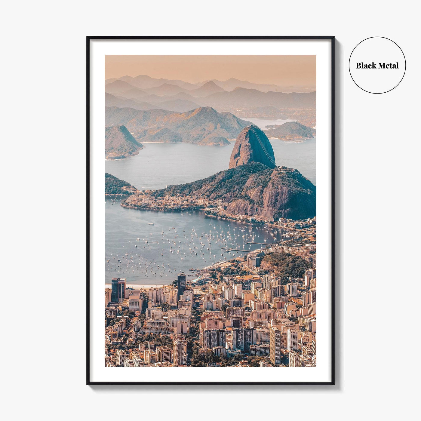 Rio de Janeiro Skyline Fine Art Photo Print, Brazil Wall Poster, Sugarloaf, Botafogo, Corcovado