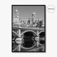 Salamanca Black and White Fine Art Photo Print, Cathedral, Castile Leon Spain Poster