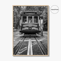 San Francisco Black and White Fine Art Photo Print, Cable Car, California Poster