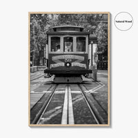 San Francisco Black and White Fine Art Photo Print, Cable Car, California Poster