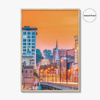 Youngstown Skyline Fine Art Photo Print, Ohio, Downtown, USA Wall Decor Poster