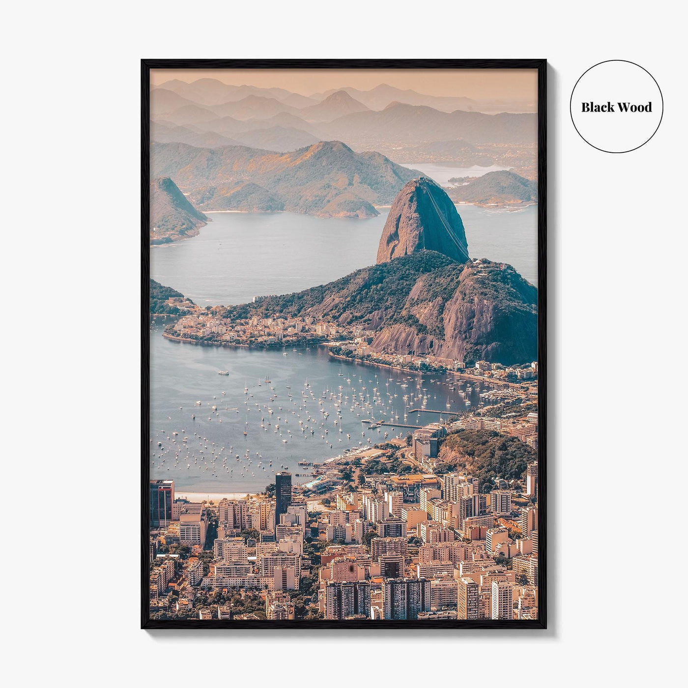 Rio de Janeiro Skyline Fine Art Photo Print, Brazil Wall Poster, Sugarloaf, Botafogo, Corcovado